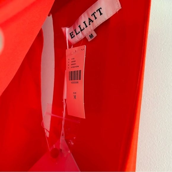 Elliat Anthropologie Sonnet Tiered Dress in Poppy Red sz M - Picture 4 of 5